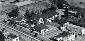 Arial shot of old Buelton